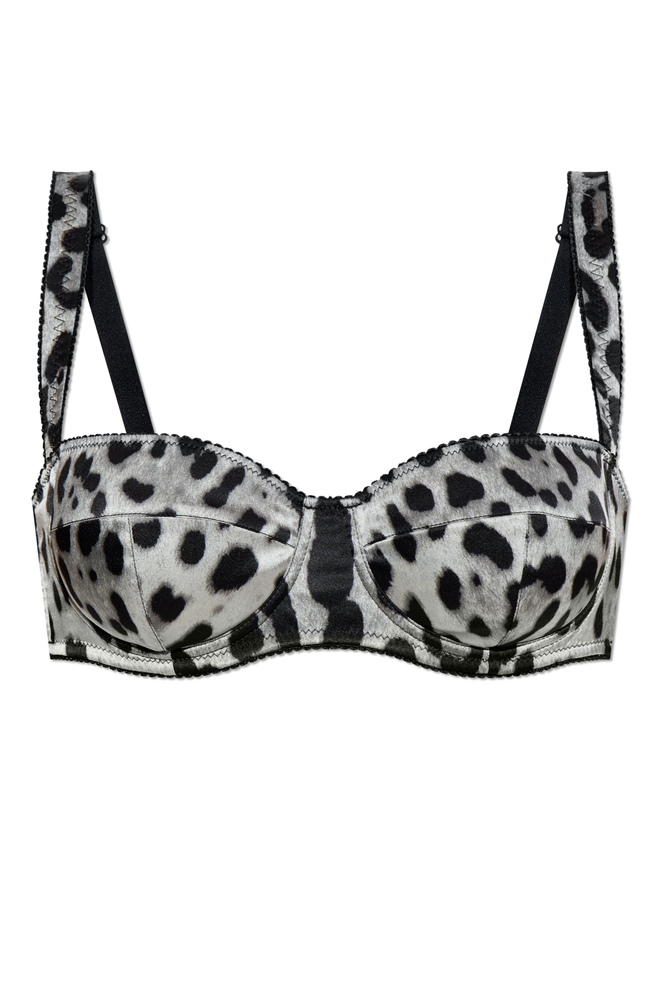 Dolce & Gabbana Silk bra with animal print | Women's